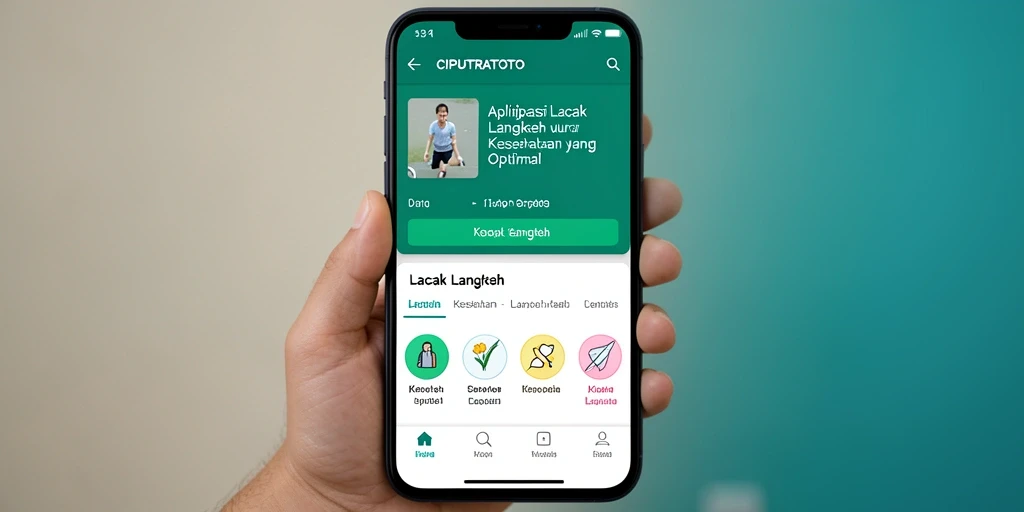 Tampilan antarmuka aplikasi Lacak Langkah CIPUTRATOTO yang mudah digunakan.