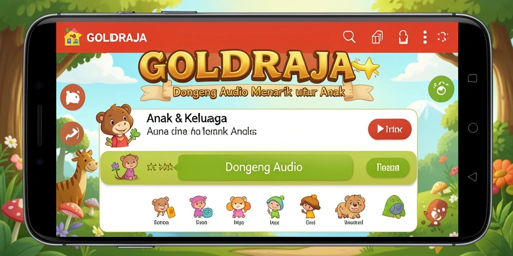 Antarmuka aplikasi GOLDRAJA yang menyenangkan dan mudah digunakan.