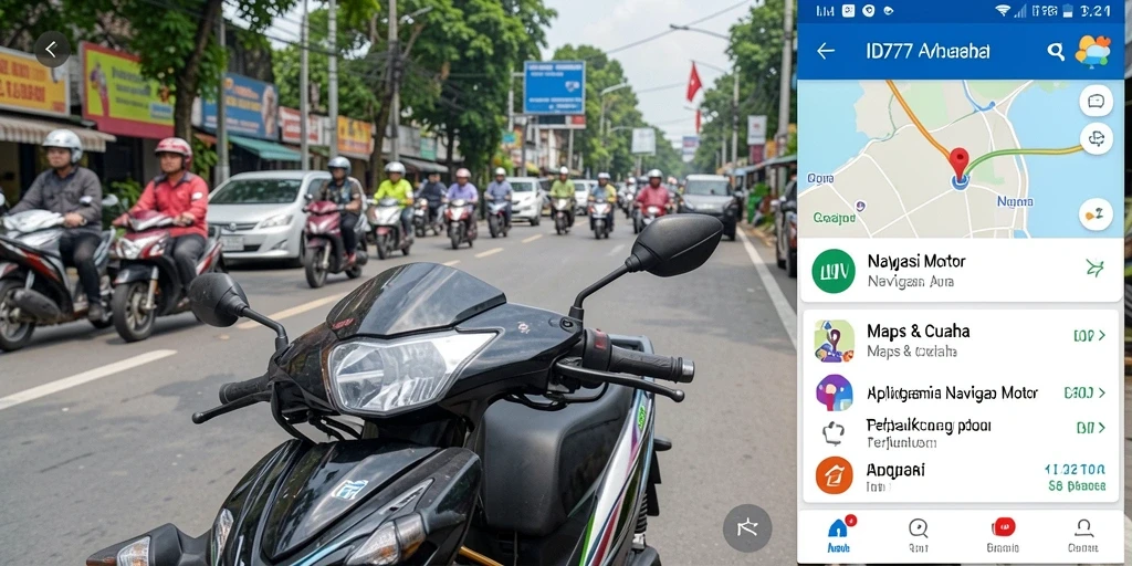 Antarmuka ID777 dengan fitur navigasi motor yang intuitif.