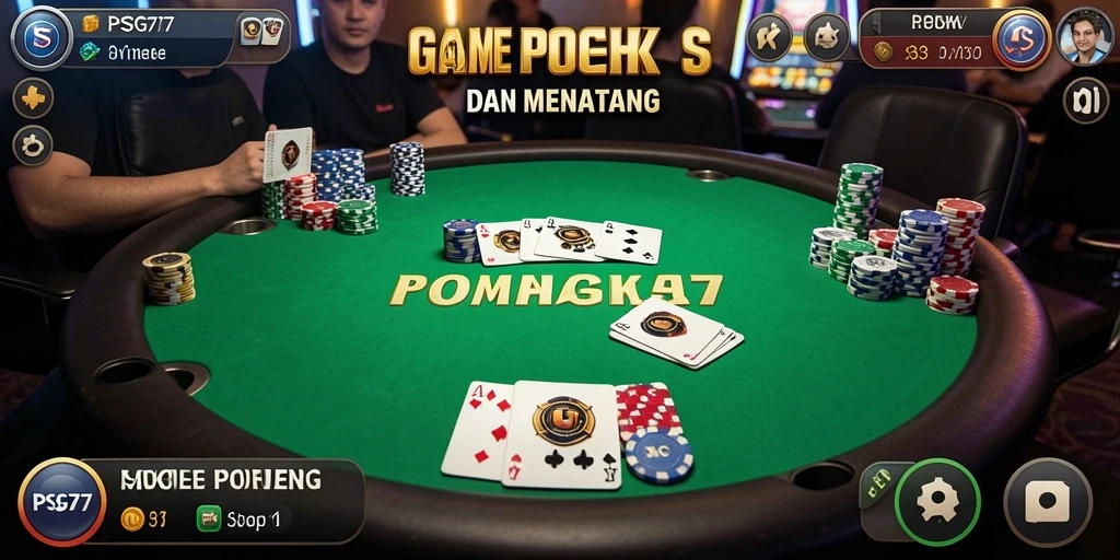 Tampilan antarmuka Poker PSG77 yang menarik dan interaktif.