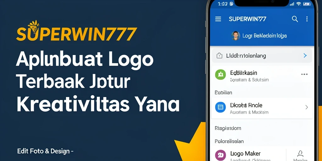 Tampilan antarmuka SUPERWIN777 Logo Maker yang ramah pengguna.
